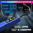HVAC Refrigerant Leak Detector Freon Gas Sniffer for R134a, R410A, R22, R32, R1234yf Halogen Gas Leak Tester for Car AC, Refrigeration