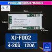 4S–20S 120A Smart BMS for LiFePO4 Battery Pack |  Cell Balancing with NTC Protection