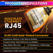 RJ45 CAT7 Shielded Ethernet Termination Plug Pack of 20 – Zinc Alloy Field Termination Connector