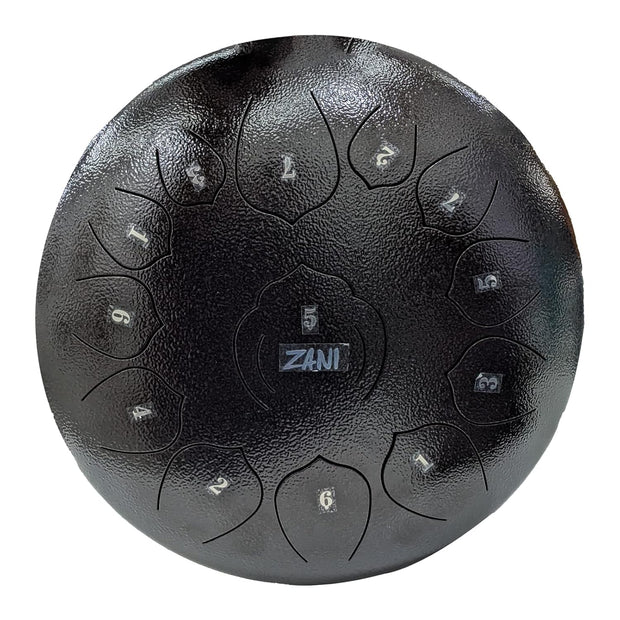 13 Notes Tongue Drum, 12 Inch Lotus Pattern Steel Drum with Carry Bag amiciKart