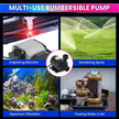 amiciFlo DC 24V Water Pump | Ultra-Quiet Submersible Pump with 780L/H Flow and 3.5M Lift Height, Durable Brushless Motor