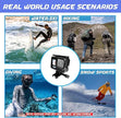 GoPro Hero 9/10/11 Camera Kit – UV Lens Protector, ND/CPL Filter Set & 50M Waterproof Case