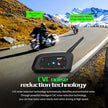EJEAS V6 Pro Helmet Intercom Communication System V6 Motorcycle Bluetooth On Ear Headphones Connect Up to 6 Riders 1200M V6 Pro(1 Pack)