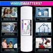 Universal 10-Inch Spun Filter for RO Water Purifier – 5 Micron Sediment Pre-Filter Cartridge High Dirt Holding Capacity (Pack of 5)