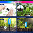 amiciSense 2-in-1 Soil Moisture and Temperature Sensor, Wireless Hygrometer for Potted Plants Garden (Pack of 3) 2-in-1 Soil Moisture and Temperature Sensor with Wireless Bluetooth Hygrometer for Garden & Potted Plants (Pack of 3) amiciKart amiciSense 2-in-1 Soil Moisture and Temperature Sensor, Wireless Hygrometer for Potted Plants Garden (Pack of 3)