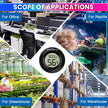 Mini Digital Thermometer & Hygrometer – Compact Temperature & Humidity Monitor with Back Sensor for Home, Car & Office