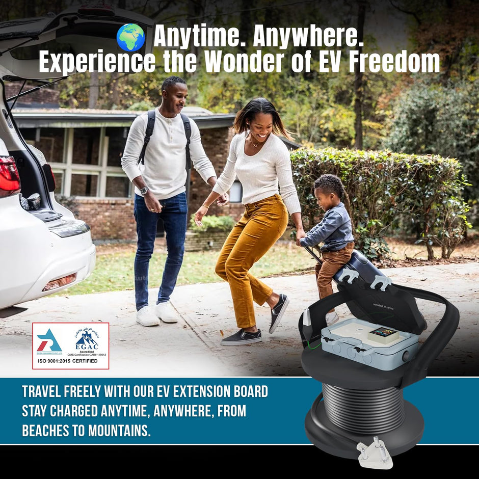 EV Charging Extension Board Digital Energy Meter with Waterproof & ON/Off Switch for Outdoor EV Charging Solution