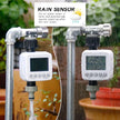 Automatic Irrigation Timer with Rain Sensor, 6 Programs, Child Lock & Battery Operated