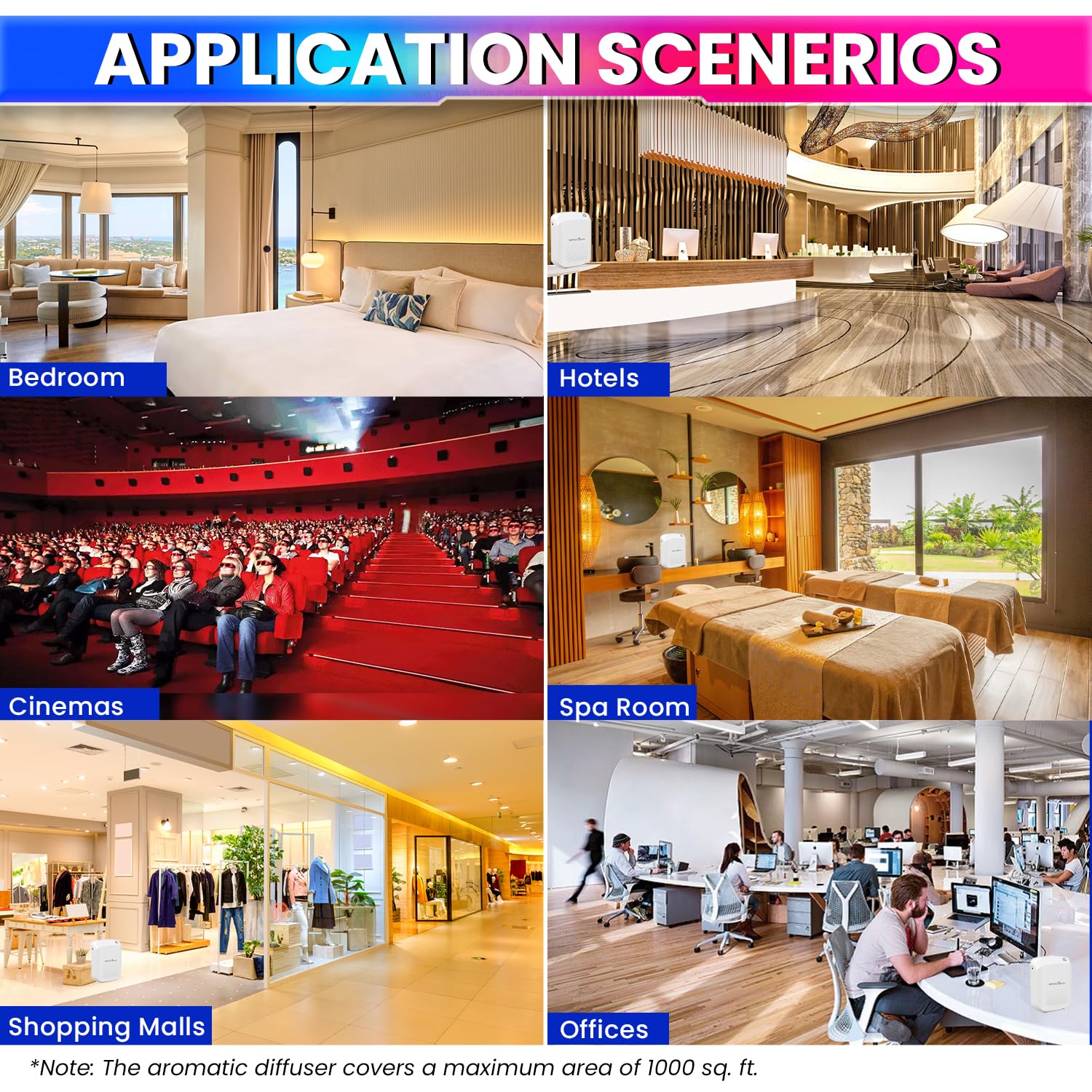 Bluetooth Aroma Diffuser, Waterless Essential Oil Diffuser with Cold Air Diffusion Technology | 400ml Capacity | Programmable Timer