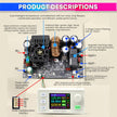 XY12550S CNC DC Adjustable Step-Down Power Supply Module 6250W 125V 50A with 0.01V/0.01A Precision Control,