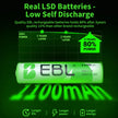 EBL AAA Rechargeable Batteries 1100mAh – High Capacity Ni-MH 1.2V AAA Batteries, Pack of 4