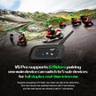 EJEAS V6 Pro Helmet Intercom Communication System V6 Motorcycle Bluetooth On Ear Headphones Connect Up to 6 Riders 1200M V6 Pro(1 Pack)