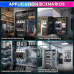 WiFi Smart Energy Meter 80A with LCD Display, App Control Over/Under Voltage Protection