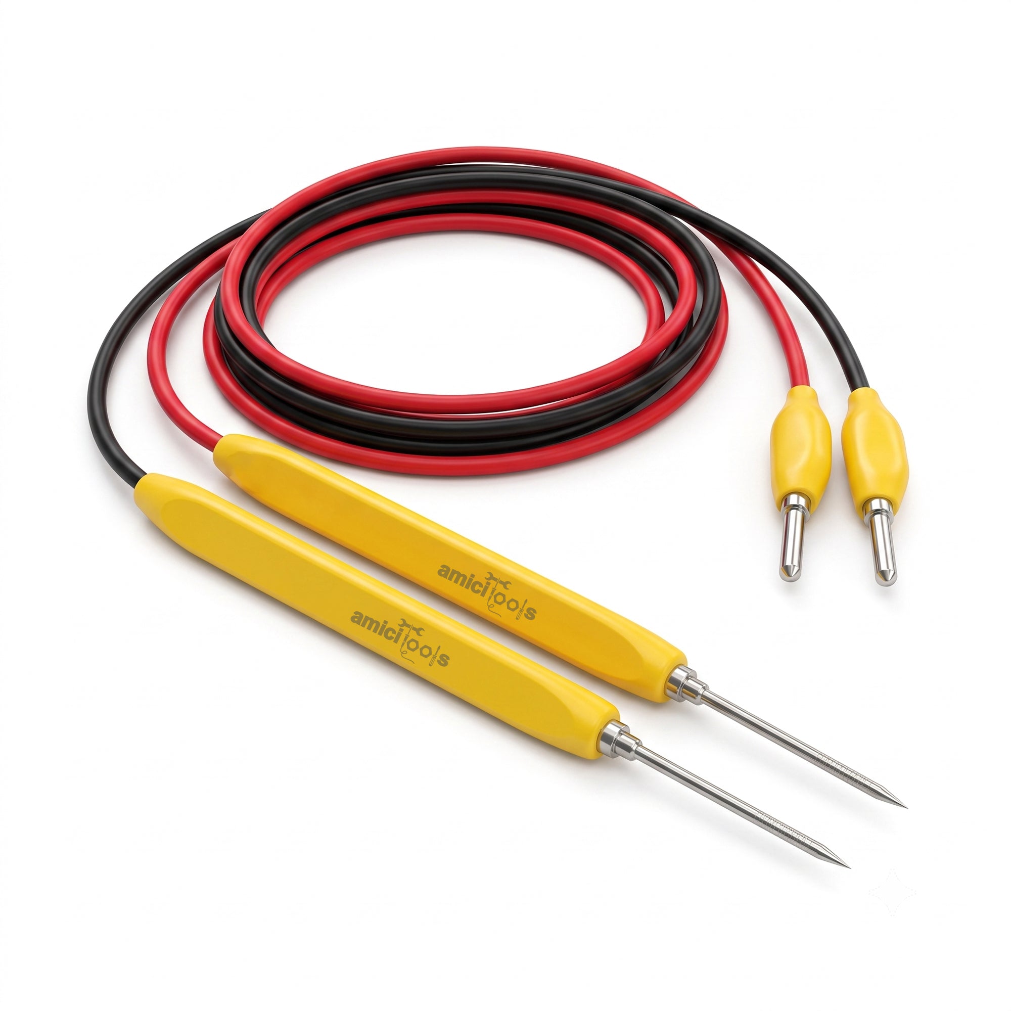Reusable Extra Long Pins Test Leads Probe Replacement Pair Cable for Digital Multimeter