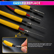 Reusable Extra Long Pins Test Leads Probe Replacement Pair Cable for Digital Multimeter
