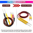 Reusable Extra Long Pins Test Leads Probe Replacement Pair Cable for Digital Multimeter