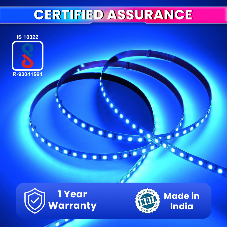 5M LED Strip Light Flexible Decorative String Lights For Home Decor Or Festivals With 12V Power Adapter (60 LEDs/M) amiciKart c0tmiz-hs.myshopify.com