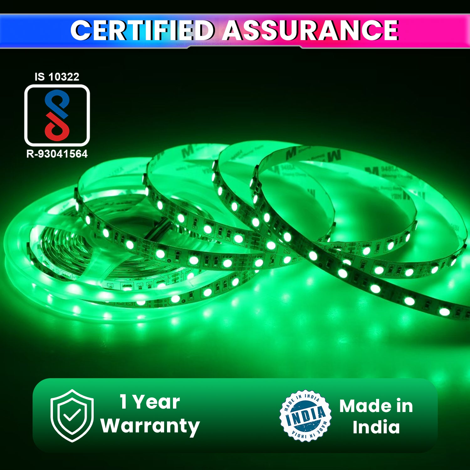 5M LED Strip Light Flexible Decorative String Lights For Home Decor Or Festivals With 12V Power Adapter (60 LEDs/M) amiciKart c0tmiz-hs.myshopify.com