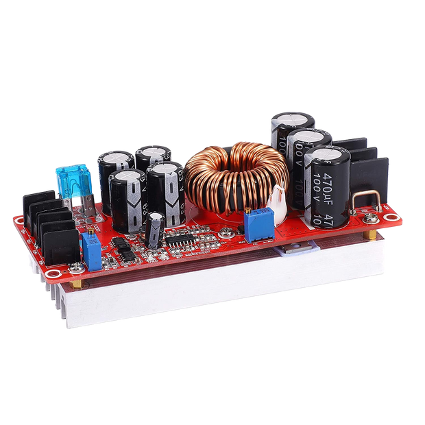 1200W DC to DC Converter, 20A Step-Up Boost Converter 8~60V to 12~80V Adjustable Power Supply