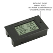 DC 4-in-1 Energy Meter, 6.5–100V 100A (10kW) Power Meter Voltage, Current, Power & kWh Meter with Digital Display