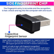 USB Fingerprint Reader for Desktop/Laptop Password-Free Login, Biometric Scanner Compatible with Windows 10/11