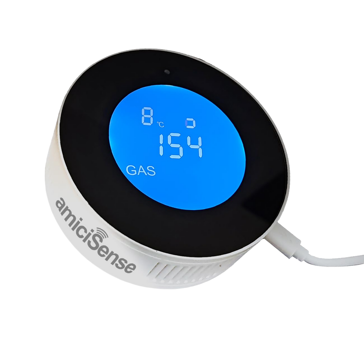 WiFi Flammable Gas Leak Detector, SmartLife App Compatible LPG/Natural Gas Leak Alarm Sensor for Fire Security Protection