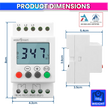 3-Phase Over/Under Voltage Protection Relay 300–500V with LCD Display