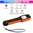 Optical Fiber Meter, 800–1700nm Rechargeable Tester with 7 Wavelengths, SC/ST/FC Compatible