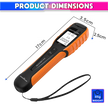 Optical Fiber Meter, 800–1700nm Rechargeable Tester with 7 Wavelengths, SC/ST/FC Compatible