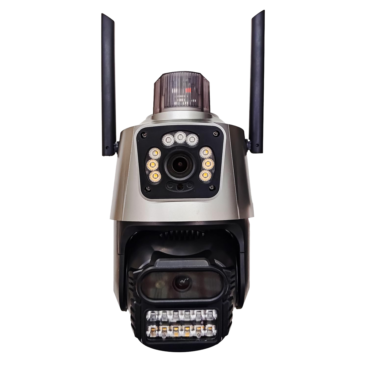 Dual Camera CCTV, 4K+4K HD Security Camera with Built-in Alarm, Motion Detection