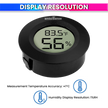 Mini Digital Thermometer & Hygrometer – Compact Temperature & Humidity Monitor with Back Sensor for Home, Car & Office