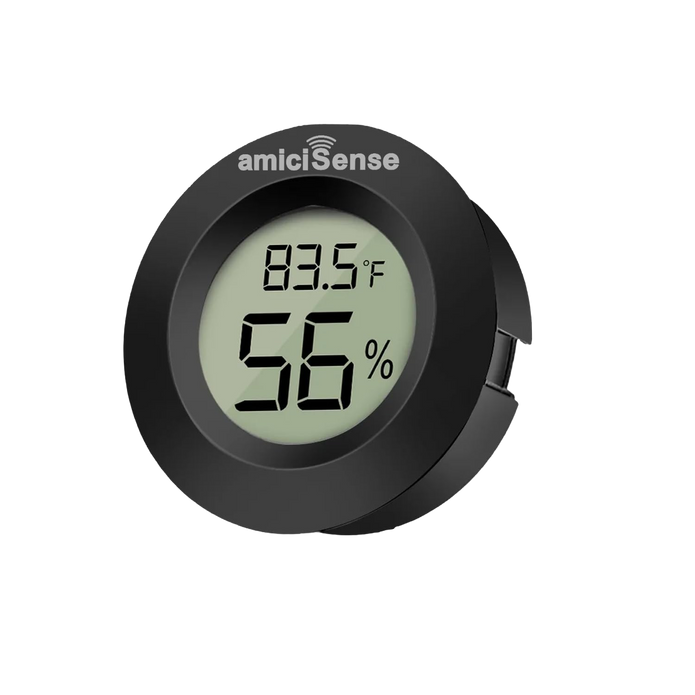 Mini Digital Thermometer & Hygrometer – Compact Temperature & Humidity Monitor with Back Sensor for Home, Car & Office