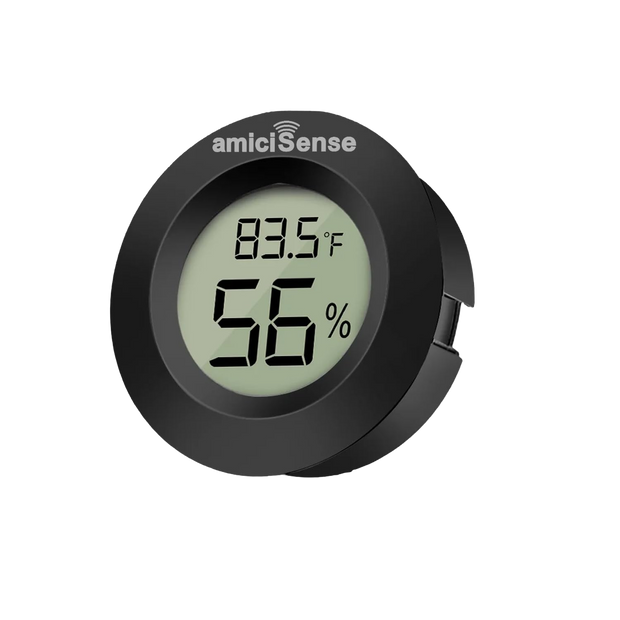 Mini Digital Thermometer & Hygrometer – Compact Temperature & Humidity Monitor with Back Sensor for Home, Car & Office