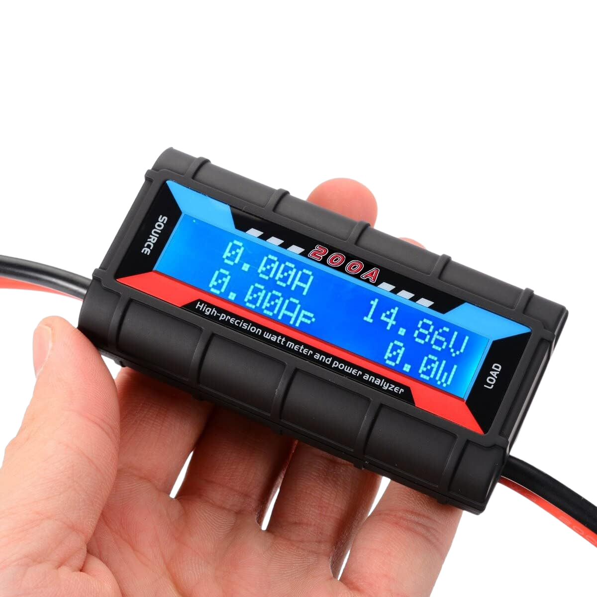 200A Solar Wind Power Analyzer, DC Watt Meter & Battery Tester with LCD Display