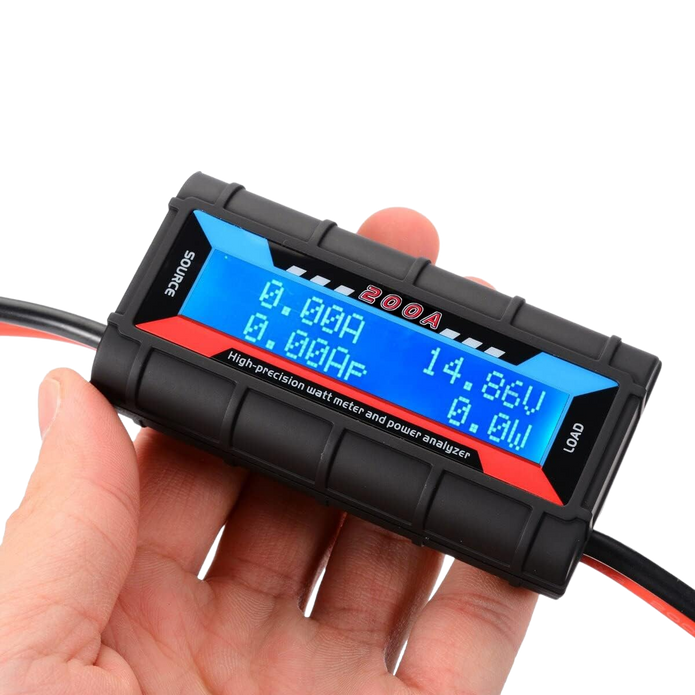 200A Solar Wind Power Analyzer, DC Watt Meter & Battery Tester with LCD Display