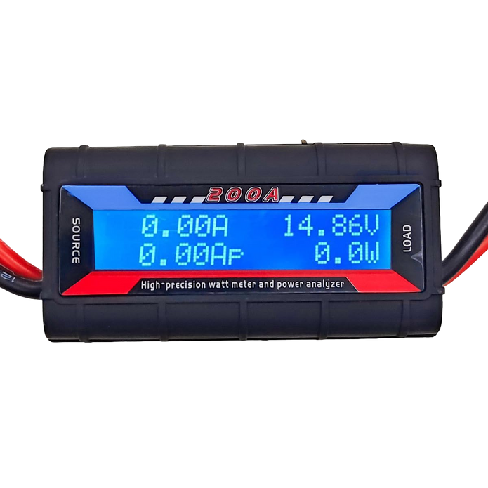 200A Solar Wind Power Analyzer, DC Watt Meter & Battery Tester with LCD Display