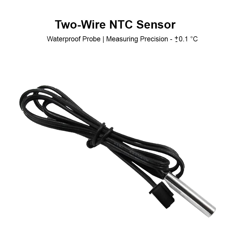 WiFi Digital Thermostat AC 220V, -40~99.9°C Temp Controller with NTC Sensor & LCD