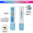 4-in-1 Bluetooth Water Quality Tester | Digital TDS & EC Meter with Temp & Humidity Monitoring | App Connected