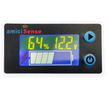 10–100V LCD Battery Capacity Indicator Voltmeter with Temperature Sensor & Buzzer Alarm for Lead Acid & Lithium Batteries