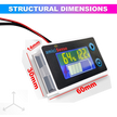 10–100V LCD Battery Capacity Indicator Voltmeter with Temperature Sensor & Buzzer Alarm for Lead Acid & Lithium Batteries