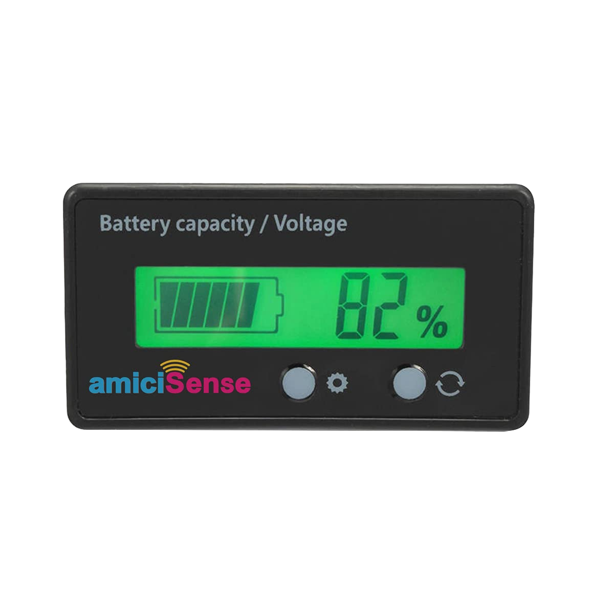 8-70V Battery Capacity Indicator With LCD Voltage & Charge Display for Lead Acid Batteries in E-Rickshaw/E-Bikes