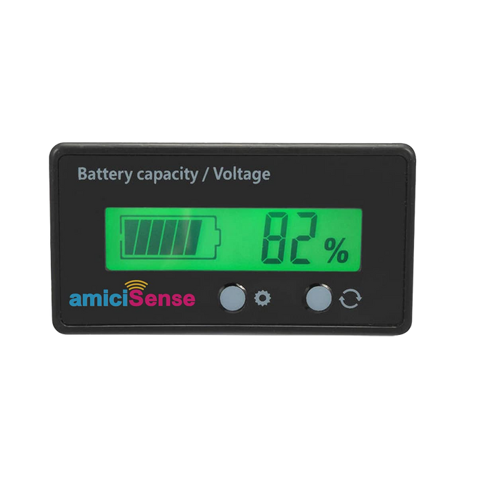 8-70V Battery Capacity Indicator With LCD Voltage & Charge Display for Lead Acid Batteries in E-Rickshaw/E-Bikes