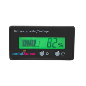 8-70V Battery Capacity Indicator With LCD Voltage & Charge Display for Lead Acid Batteries in E-Rickshaw/E-Bikes