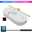 WiFi PIR Motion Sensor Alarm with SmartLife App Connectivity 75dB Siren & USB Powered Home Security Detector