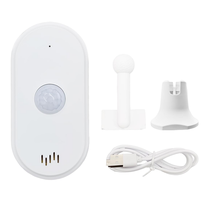 WiFi PIR Motion Sensor Alarm with SmartLife App Connectivity 75dB Siren & USB Powered Home Security Detector