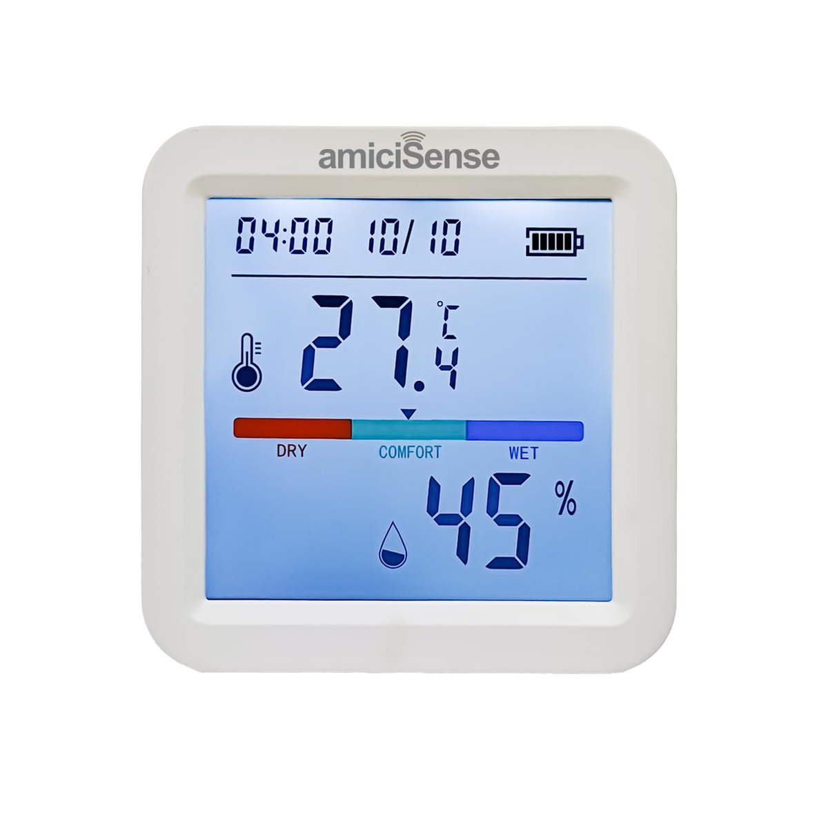 WiFi Temperature & Humidity Sensor – Smart Thermometer Hygrometer with Data Export & SmartLife App Connectivity