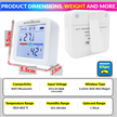 WiFi Temperature & Humidity Sensor – Smart Thermometer Hygrometer with Data Export & SmartLife App Connectivity