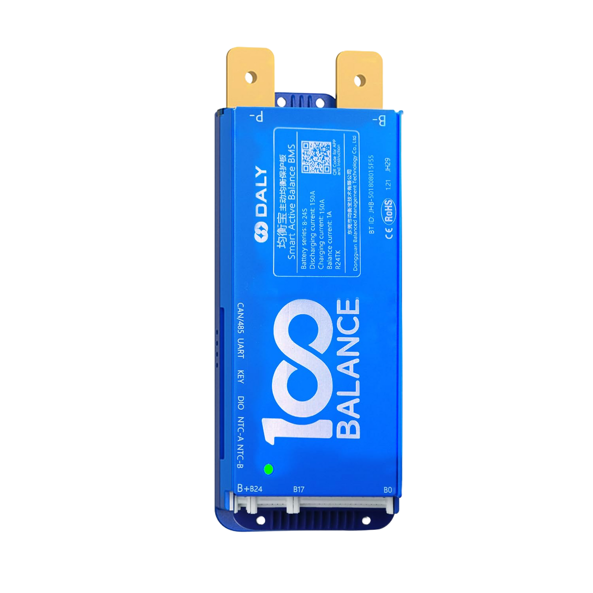 DALY Smart BMS with 1A Active Balancer & Bluetooth Connectivity Multi-Series Lithium Battery Packs