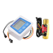 Digital Flow Meter for Water with LCD Display Real-Time Flow Rate, Temperature & Time Recording with Battery Indicator