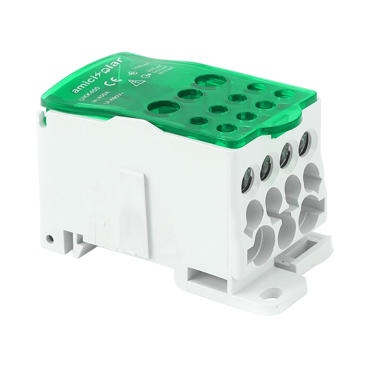 Heavy-Duty Terminal Block Junction Box | Multiple Output Ports with Brass Connectors